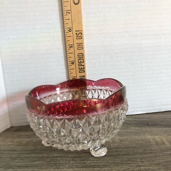 Vtg Indiana Glass Kings Crown Candy Bowl - Picture 12 of 12